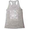 Born In July Racerback Tank