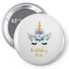 birthday unicorn family series birthday boy Pin-back button