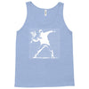 with banksy flower bomb print Tank Top