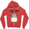 i am in love with cats Zipper Hoodie