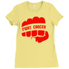 fight cancer Ladies Fitted T-Shirt