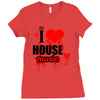 i love house music t shirt men logo3 new t shirt clothing design men Ladies Fitted T-Shirt