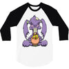 zombie bunny loves brains 3/4 Sleeve Shirt