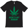 Support Liver Cancer Awareness With A Emerald Cannabis Leaf T-Shirt