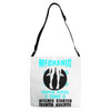 mechanic droppin panties singe Adjustable Strap Totes