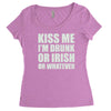 kiss me i'm drunk or irish Women's Triblend Scoop T-shirt