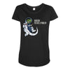houston we have a problem Maternity Scoop Neck T-shirt