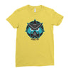 mustache animal Ladies Fitted T-Shirt