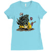 moving castle grayskull Ladies Fitted T-Shirt