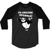 5 Percent Unicorn 95 Percent Ninja 3/4 Sleeve Shirt