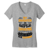 My Daughter Is Super Awesome Her Stepmom Women's V-Neck T-Shirt