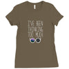 I'VE BEEN THINKING TOO MUCH Ladies Fitted T-Shirt