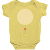 minimal solar system Baby Bodysuit