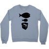 big fish little fish cardboard box   music t shirt Crewneck Sweatshirt