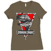 jurassic park raptor natural Ladies Fitted T-Shirt