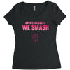 On Wednesdays We Smash The Patriarchy Women's Triblend Scoop T-shirt