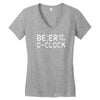 beer o'clock   mens funny Women's V-Neck T-Shirt