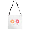 your wife my wife donuts Adjustable Strap Totes