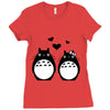 totoro Ladies Fitted T-Shirt