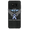 my hero is now my angel stomach cancer awareness Samsung Galaxy S8 Case