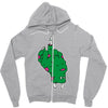 rude zombie Zipper Hoodie