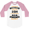Super Cool Son Of A Freaking Awesome Mom 3/4 Sleeve Shirt