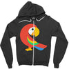 brids red Zipper Hoodie