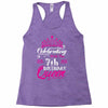 Celebrating With the 7th Birthday Queen Racerback Tank