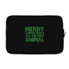 merry christmas ya filthy animal Laptop sleeve