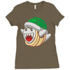 mario turtle Ladies Fitted T-Shirt