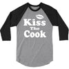 kiss the cook chef 3/4 Sleeve Shirt