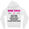 Gemini Woman Zipper Hoodie