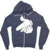 mouse hands ym Zipper Hoodie