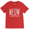 meow cute cat face V-Neck Tee
