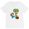part time job   coconut farm V-Neck Tee