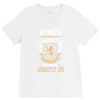 Kings Are Born In August But The Real Kings Are Born On August 28 V-Neck Tee