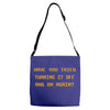 have you tried turning it off and on again the it crowd Adjustable Strap Totes