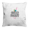 sister bunny Throw Pillow