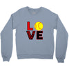 love softball Crewneck Sweatshirt