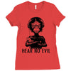 hear no evil Ladies Fitted T-Shirt
