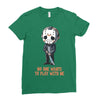 no one wants to play with me Ladies Fitted T-Shirt