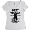 Best Friend Pug Women's Triblend Scoop T-shirt