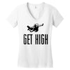 get high Women's V-Neck T-Shirt