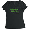 internet famous Women's Triblend Scoop T-shirt