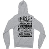 Real Kings Are Born On October 18 Zipper Hoodie