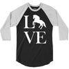 horse love 3/4 Sleeve Shirt