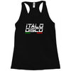 retro italo disco Racerback Tank