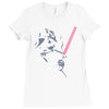 banksy cool darth Ladies Fitted T-Shirt