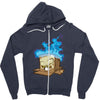 sticker box Zipper Hoodie