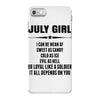 Super July Girl iPhone 7 Case